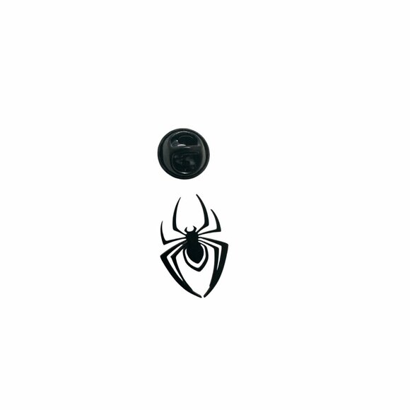 ⭐Gothic Spider Brooch Stainless Steel Badge Pins Black Color Metal Small Size⭐ - Picture 4 of 6